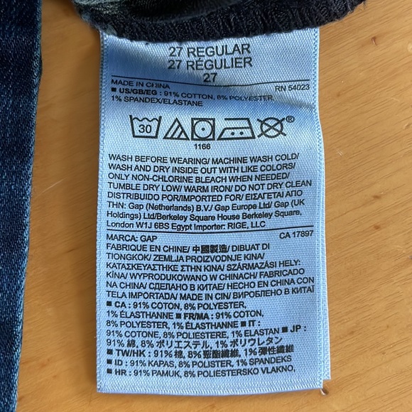Gap Skinny Jeans Medium Wash Denim Jeggings Revolution Legging Size 27 - Picture 6 of 9